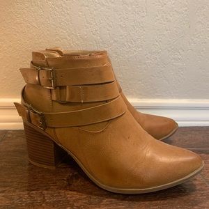 Faux Leather Booties by Lov mark